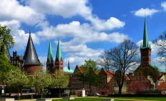 DE - Lübeck - Skyline
