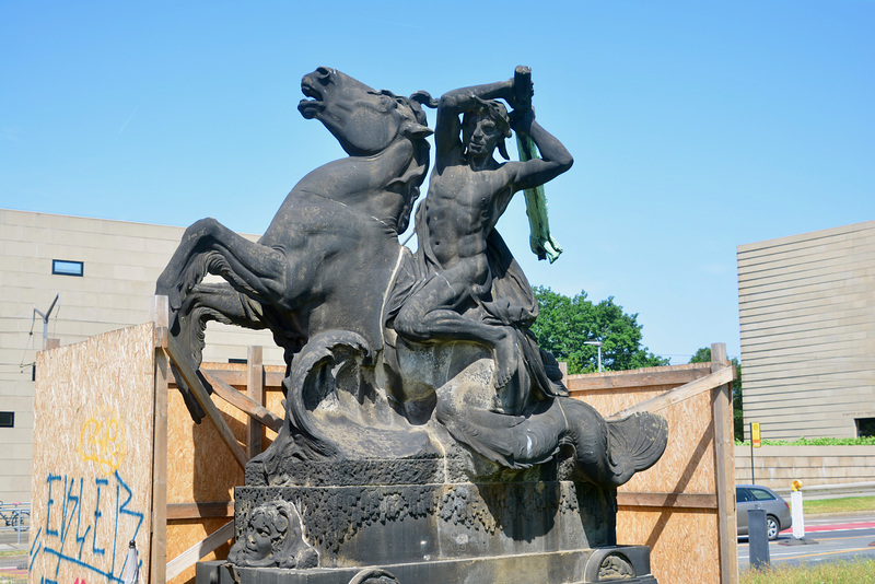 Dresden 2019 – Man with club on a horse