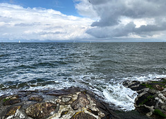 Aufgewühlte Nordsee heute