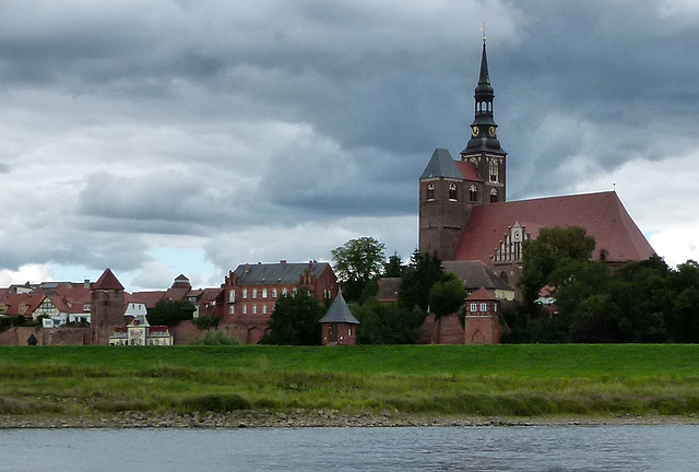 Tangermünde mittags im Sommer 2015