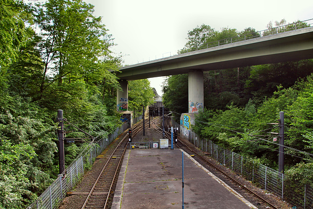 Trasse der U-Bahn-Linie U18 (Mülheim-Heißen) / 23.05.2020