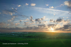 Sunset over Newhaven - 20.5.2009