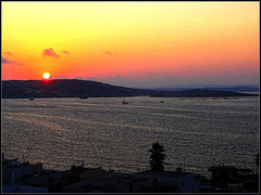 zonsondergang op Malta
