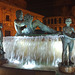 Valencia fountain at night
