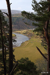 Looking down the Findhorn Valley at Drynachan on the Cawdor Estate