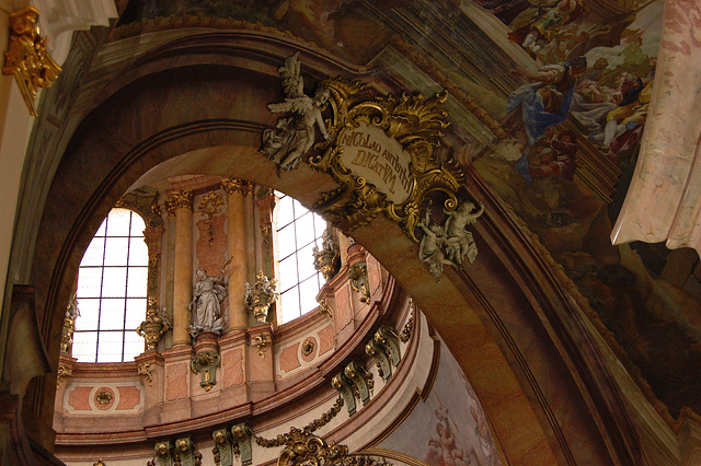 Ceiling Detail, St Nicholas' Church, Lesser Town Square, Prague