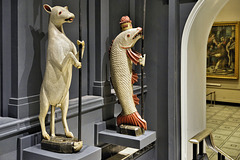 Dacre Beasts: White Ram and Crowned Salmon – Victoria and Albert Museum, South Kensington, London, England