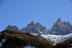 Aiguille de l'M 2844 m.ü.M.  im Mont Blanc Massiv
