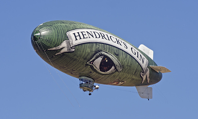 Hendrick's Gin Flying Cucumber Blimp