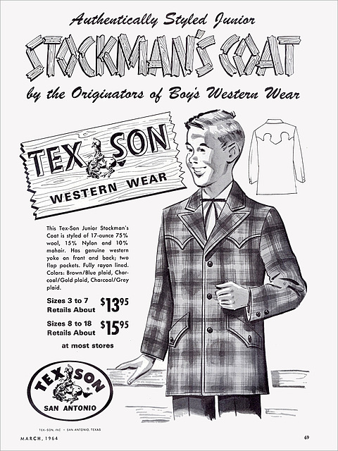 Tex Son Coat Ad,1964
