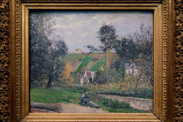 "Au bord du ruisseau de Saint-Antoine, l'Hermitage, Pontoise" (Camille Pissarro - 1876)