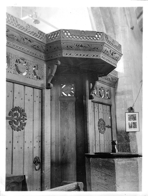 The Font, St Mary and St Edburga, around 1951