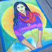 Chalk art in Belmont Shore