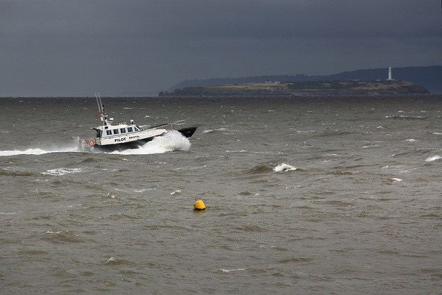 Pilot Boat and Flatholm Island