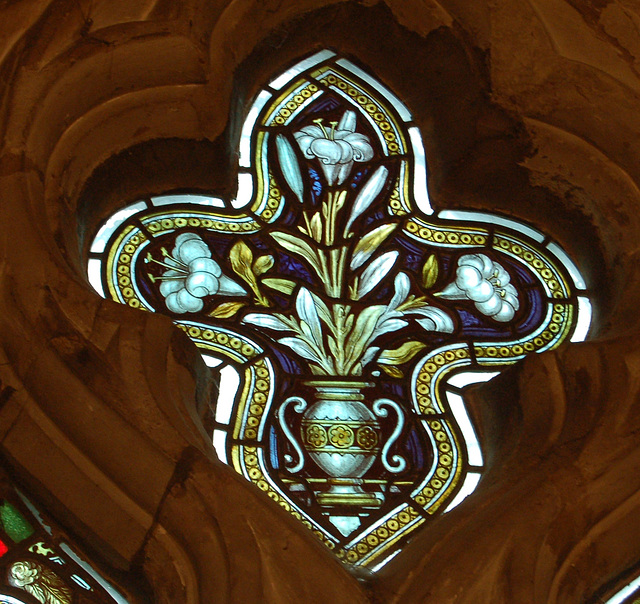 Detail of Stained Glass, Stanford On Soar Church, Nottinghamshire