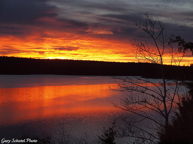 Lac La Hache evening shot.