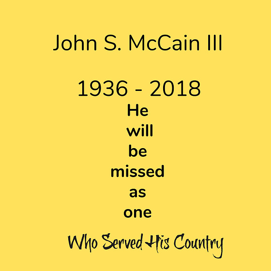 John S McCain, III