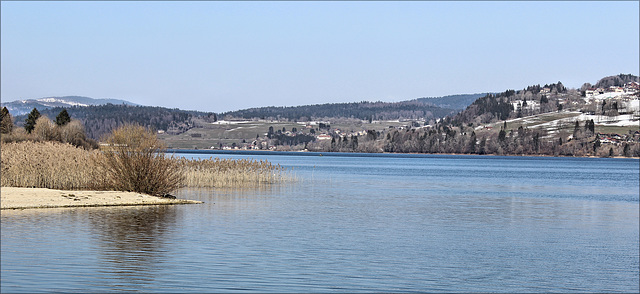 Saint-Point. Lac de Saint-Point (ou de Malbuisson) (25) 17 mars 2016.