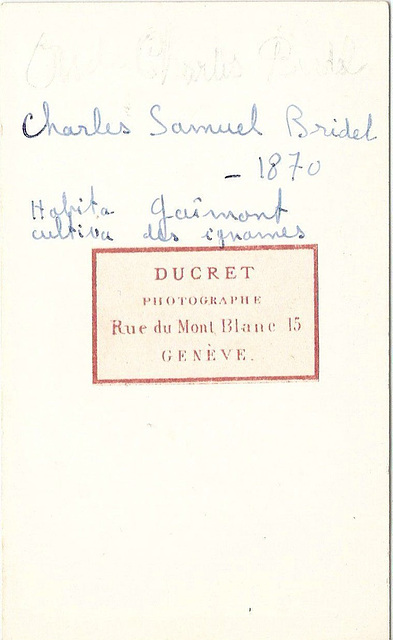 Charles-Samuel Bridel (reverse)