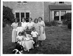 Granny with her children and grandchildren