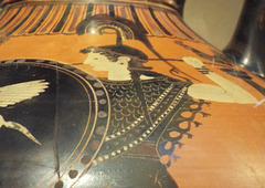 Detail of a Panathenaic Amphora Attributed to the Kleophrades Painter in the Metropolitan Museum of Art, April 2017