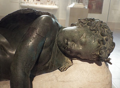 Detail of Sleeping Eros in the Metropolitan Museum of Art, April 2017