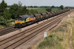 66848 at Colton Jnc on 6M86 Wolsingham to Ratcliffe Power Station loaded Coal 16th July 2013