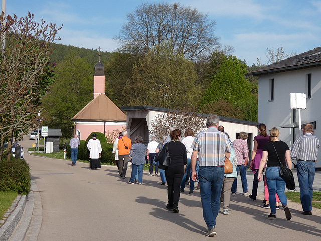 Meßnerskreither Kapelle wird erreicht