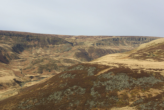 The Pennine Way goes over the top of Laddow Rocks