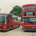 Chambers D212 LWX and London Buses M1396 (C396 BUV) at RAF Mildenhall – 28 May 1994 (225-34)