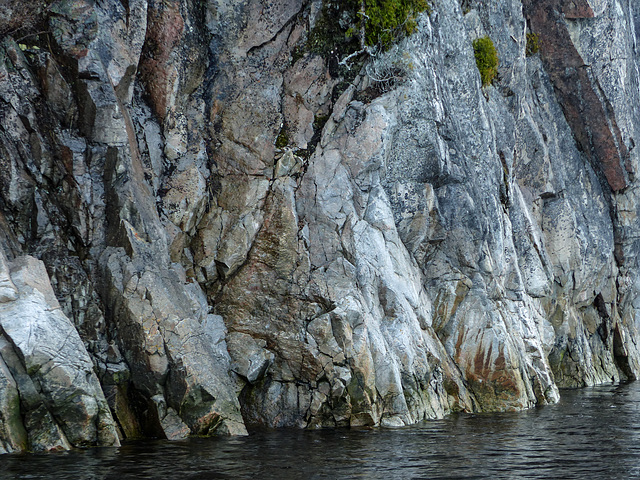 Day 7, cliffs of the Saguenay Fjord, Tadoussac