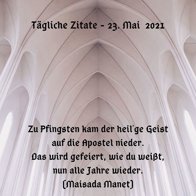 Tägliche Zitate - 23. Mai 2021