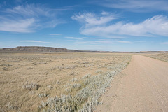 gravel road, Big Muddy Valley