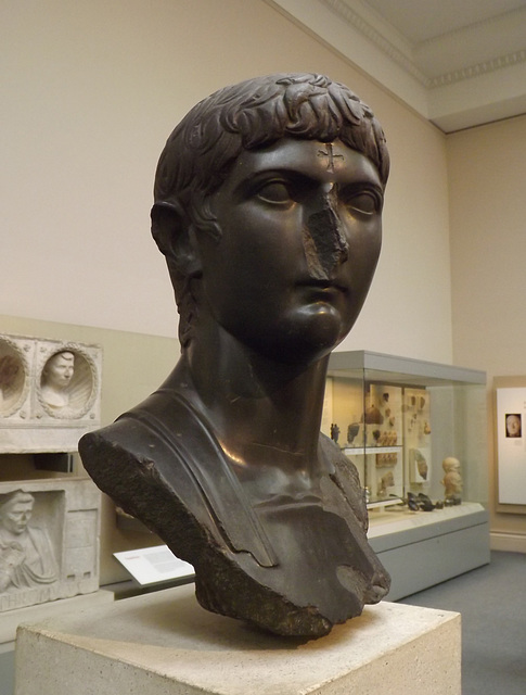 Marble Head of Germanicus in the British Museum, April 2013