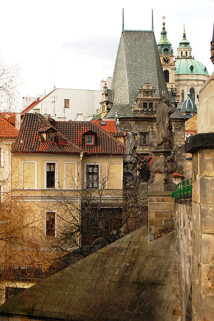 Charles Bridge Gate from the Lesser Town, Prague