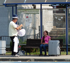 Belgrade- Trying to Sell Hats