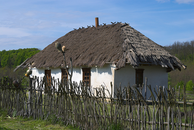 Das Haus des Pfarrers im Freilichtmuseum »Kosak-Chutir«