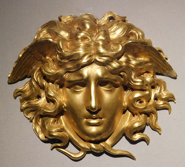 Gilt Bronze Medusa Mask in the Metropolitan Museum of Art, March 2018