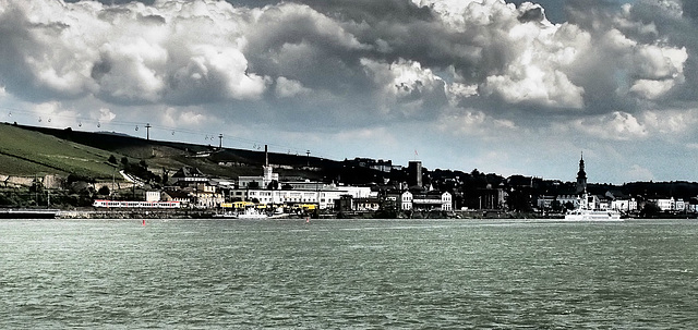 Blick auf Rüdesheim/ Rhein