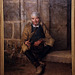 Le vieux mendiant - Huile sur toile de Flavien Louis Peslin .  .