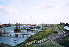 The River Blythe looking towards the sea from Woodsend Marshes (Scan from October 1998)