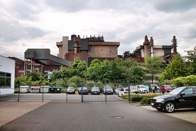 Blick auf das ArcelorMittal-Werk Ruhrort (Duisburg) / 22.07.2023