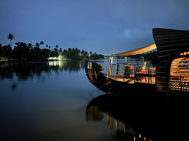 Nightfall from the houseboat. HFF