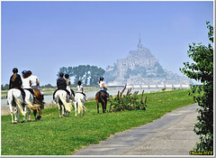 La "Merveille de l’Occident" dans la brume.