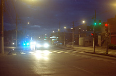 The Ave at night