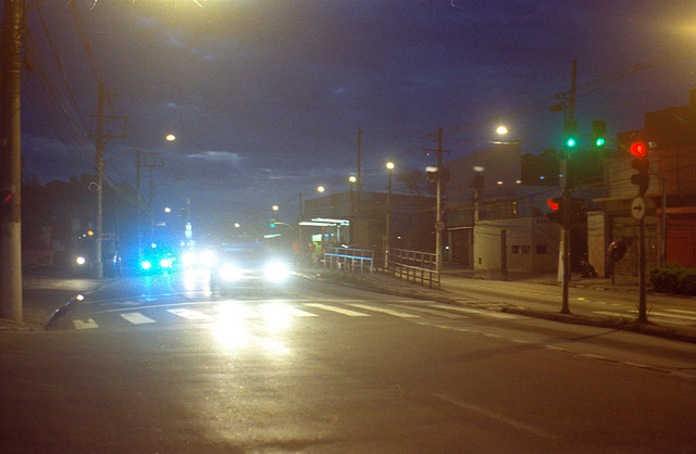 The Ave at night