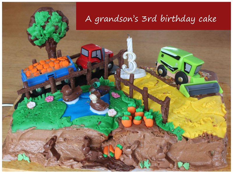 Grandson's 3rd birthday party cake 24 11 2019