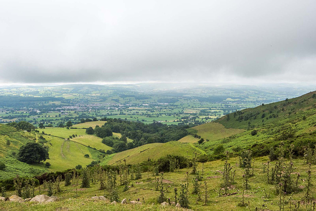 A view of the valley from Moel Famau