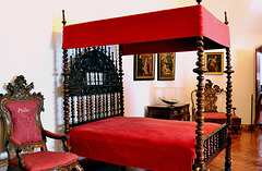 Dormitorio en el Palacio Nacional de Sintra, Portugal