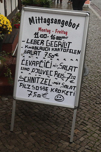 schriftliches Angebot